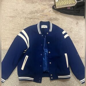 Signature Blue Bomber Jacket